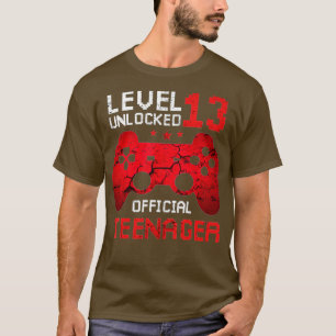 Camiseta Presente de aniversário de vídeo de 13 desbloquead