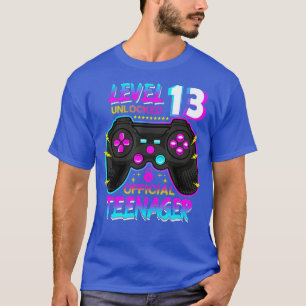 Camiseta Presente de aniversário de vídeo de 13 desbloquead