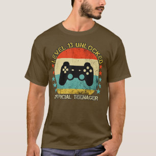 Camiseta Presente de aniversário de vídeo de 13 desbloquead