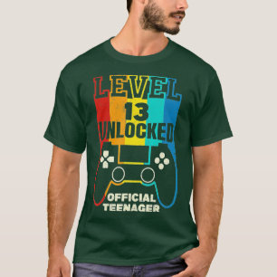 Camiseta Presente de aniversário de vídeo de 13 desbloquead