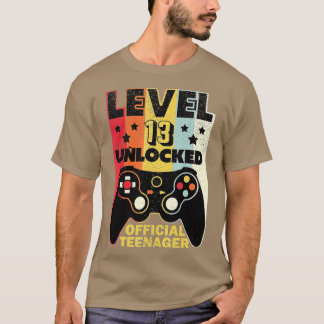 Camiseta Presente de aniversário de vídeo de 13 desbloquead