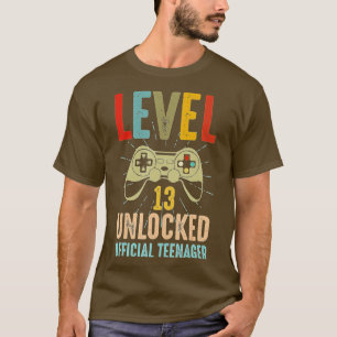 Camiseta Presente de aniversário de vídeo de 13 desbloquead