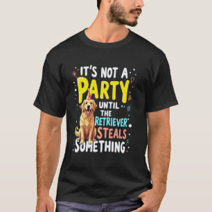 Camiseta Presente de Aniversário Divertido Cachorro Retriev