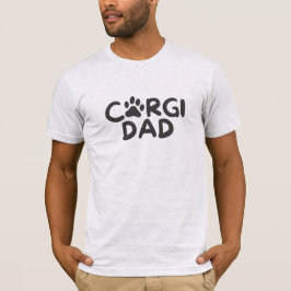 Camiseta Presente de aniversário divertido de 'Pai do Corgi