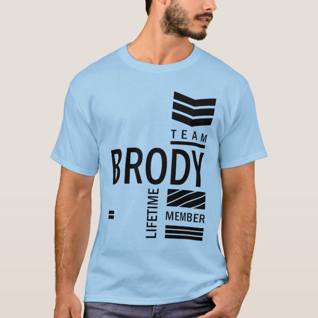 Camiseta Presente de Aniversário do Brody Personalized Name (Frente)