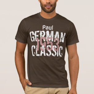 Camiseta Presente de aniversário do clássico 1953 alemão