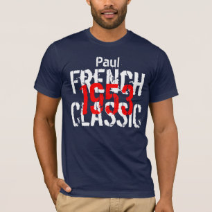 Camiseta Presente de aniversário do clássico 1953 francê