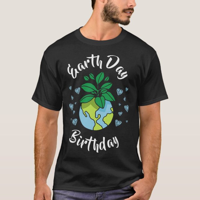 Camiseta Presente de aniversário do Dia da Terra (Frente)