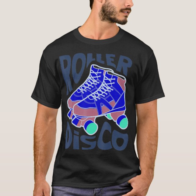 Camiseta Presente De Aniversário Do legal Roller Disco Para (Frente)