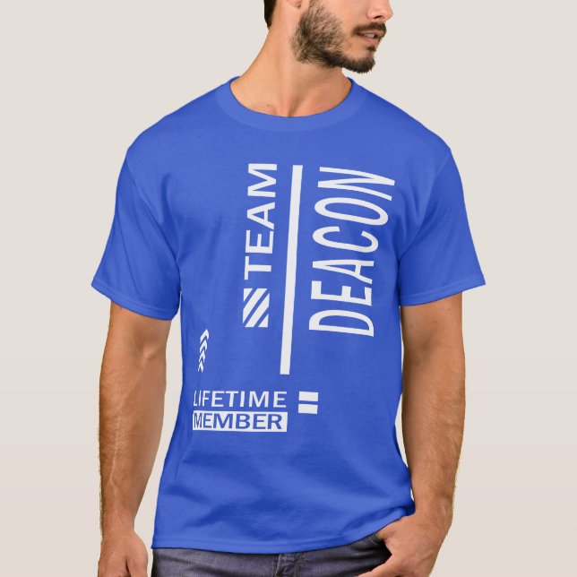 Camiseta Presente de Aniversário do Nome Personalizado Deac (Frente)