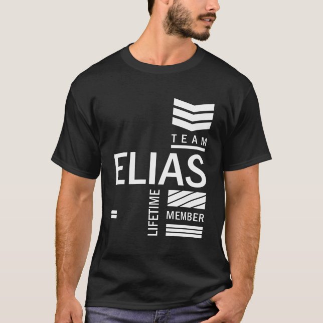 Camiseta Presente de Aniversário do Nome Personalizado Elia (Frente)
