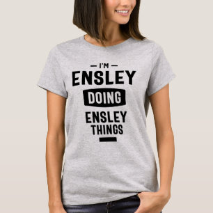 Camiseta Presente de Aniversário do Nome Personalizado Ens