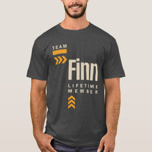 Camiseta Presente de Aniversário do Nome Personalizado Finn
