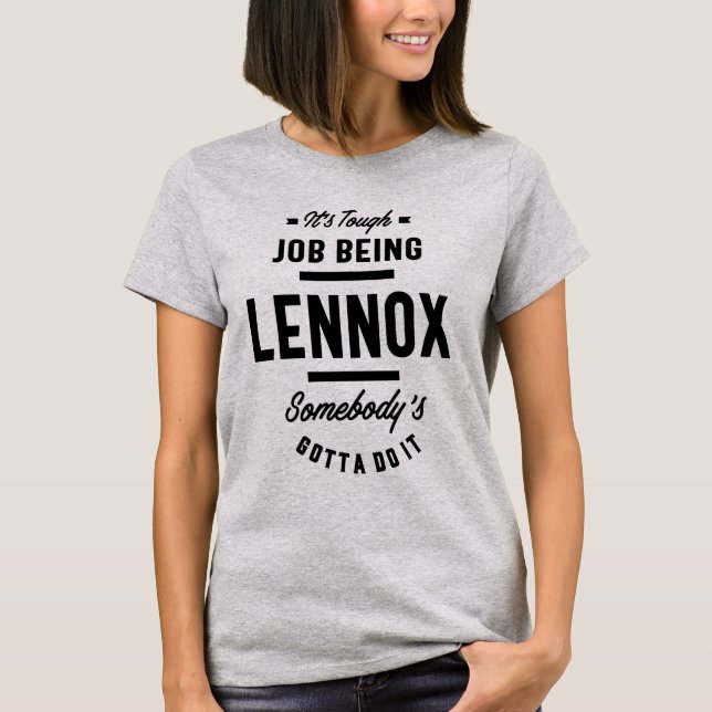 Camiseta Presente de Aniversário do Nome Personalizado Lenn (Frente)