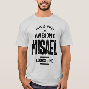 Camiseta Presente de Aniversário do Nome Personalizado Misa