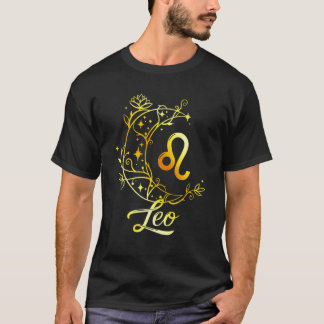 Camiseta Presente De Aniversário Do Signo De Leão Para Home