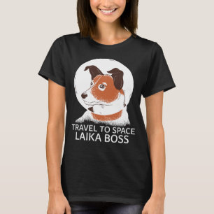 Camiseta Presente de aniversário do Space Dog Laika Astrona