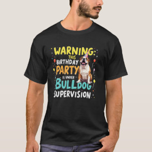 Camiseta Presente de Aniversário Engraçado Cachorro Bulldog
