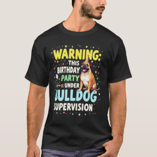 Camiseta Presente de Aniversário Engraçado Cachorro Bulldog