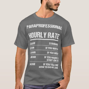 Camiseta Presente de Aniversário Engraçado com Taxa Horária