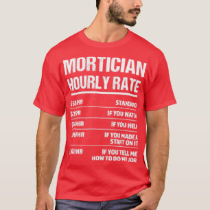 Camiseta Presente de Aniversário Engraçado com Taxa Horária