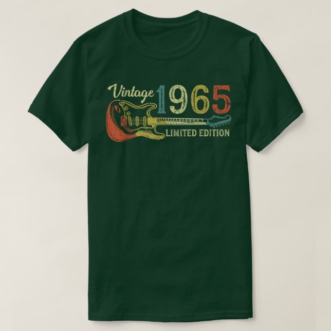 Camiseta Presente de aniversário engraçado de 1965 para hom (Frente do Design)