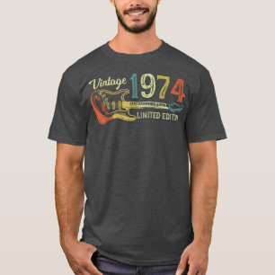 Camiseta Presente de aniversário engraçado de 1974 para hom