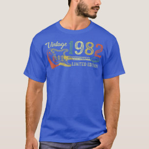 Camiseta Presente de aniversário engraçado de 1982 para hom