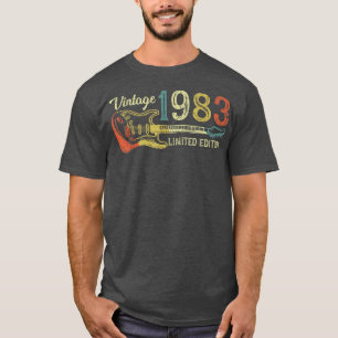 Camiseta Presente de aniversário engraçado de 1983 para hom