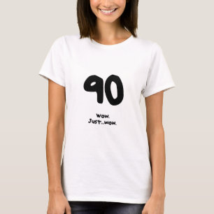 Camiseta Presente de aniversário engraçado do 90 para um