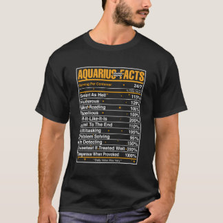 Camiseta Presente De Aniversário Engraçado Do Aquarius Para