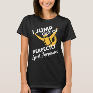 Camiseta Presente De Aniversário Engraçado Do Skydiving Par