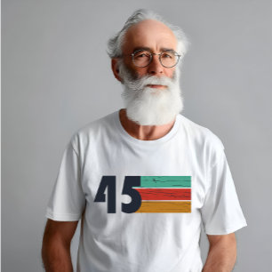 Camiseta Presente de aniversário estilo vintage elegante na