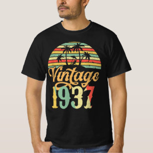 Camiseta Presente de aniversário feliz em 1937, Vintage 19