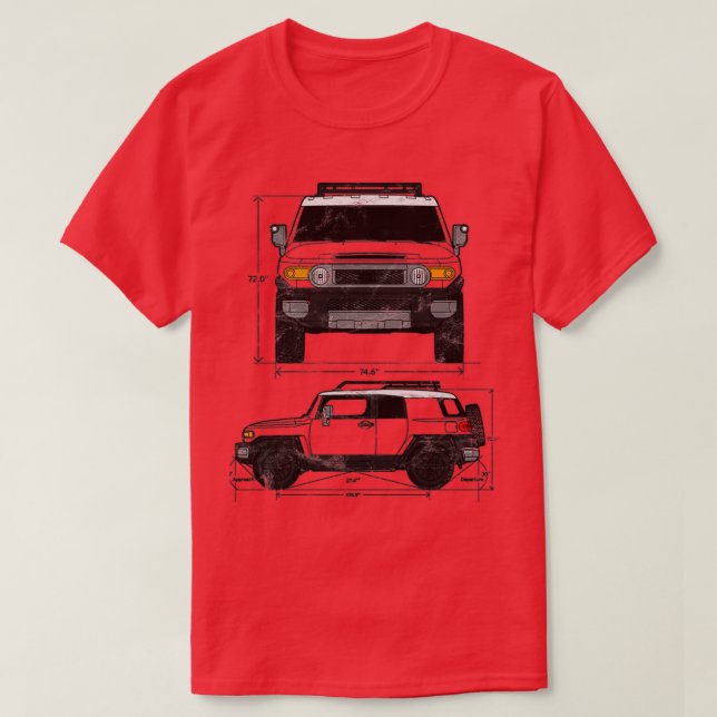 Camiseta Presente de aniversário FJ Cruiser (Frente do Design)