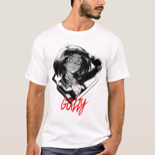 Camiseta Presente de aniversário Gally Alita Gunnm Onda Ret