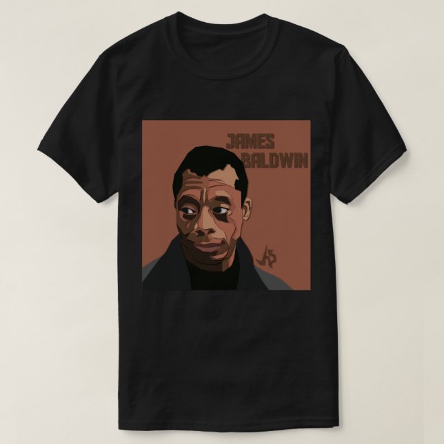 Camiseta Presente de Aniversário James Baldwin Engraçados P (Frente do Design)
