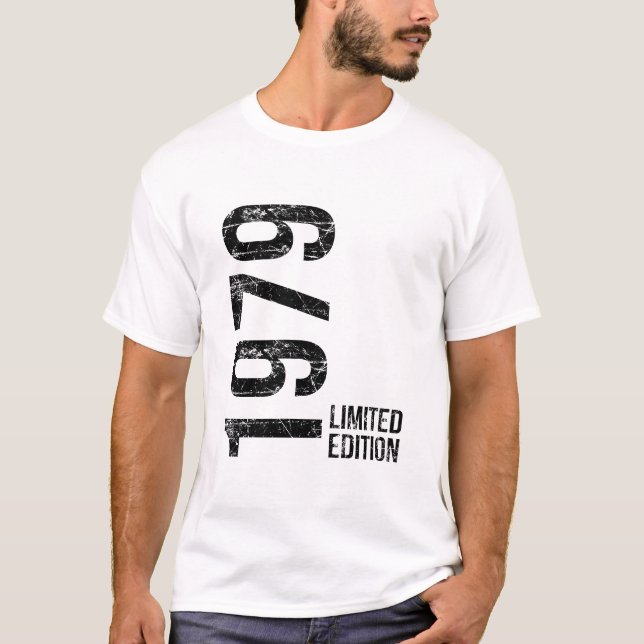 Camiseta Presente de Aniversário Original de 1979 Agora 47  (Frente)