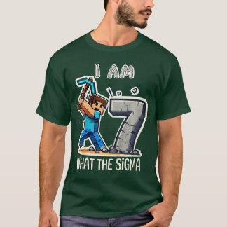 Camiseta Presente de aniversário para gamer de mineração de