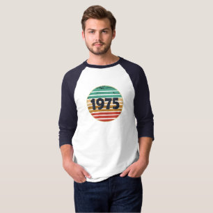 Camiseta Presente de aniversário vintage de 1975
