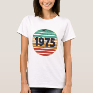 Camiseta Presente de aniversário vintage nascido em 1975