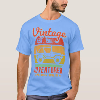 Camiseta Presente de Aniversário Vintage RetroAventureiro E