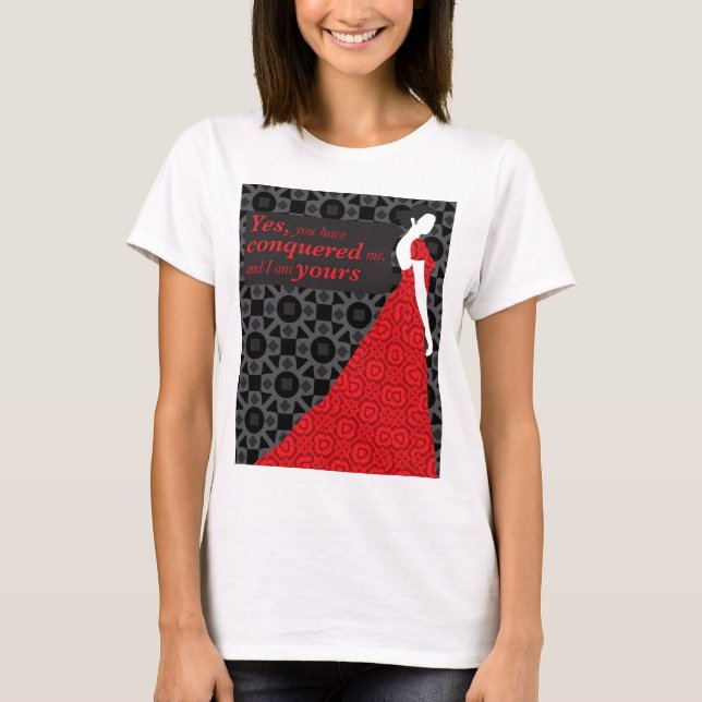 Camiseta Presente de Anna Karenina com citações da novela (Frente)