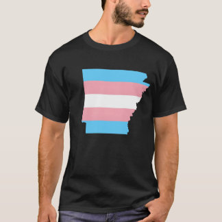 Camiseta Presente de apoio ao orgulho LGBT Trans Flag Arkan