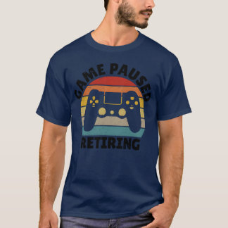 Camiseta Presente de Aposentação Pausa do Jogo