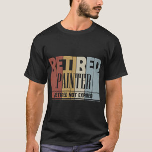 Camiseta Presente de aposentadoria de vindima do pintor apo