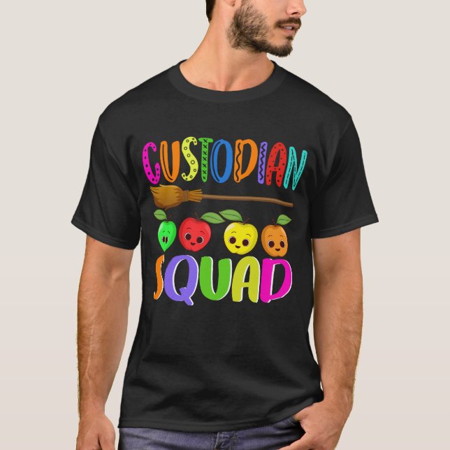 Camiseta Presente de Apreciação de Custódia Escolar, Escola (Frente)