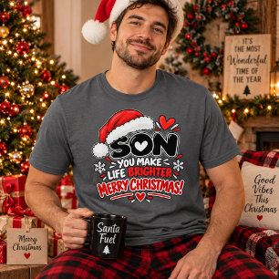 Camiseta Presente de Apreciação de Natal Filho Sentido de F