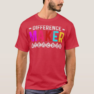 Camiseta Presente de Apreciação de Professores de Diferença