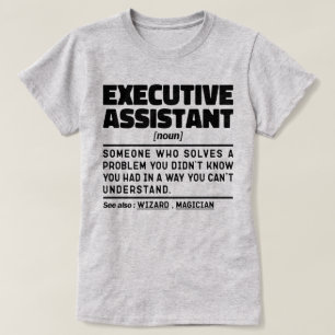 Camiseta Presente de Apreciação Engraçado do Assistente Exe